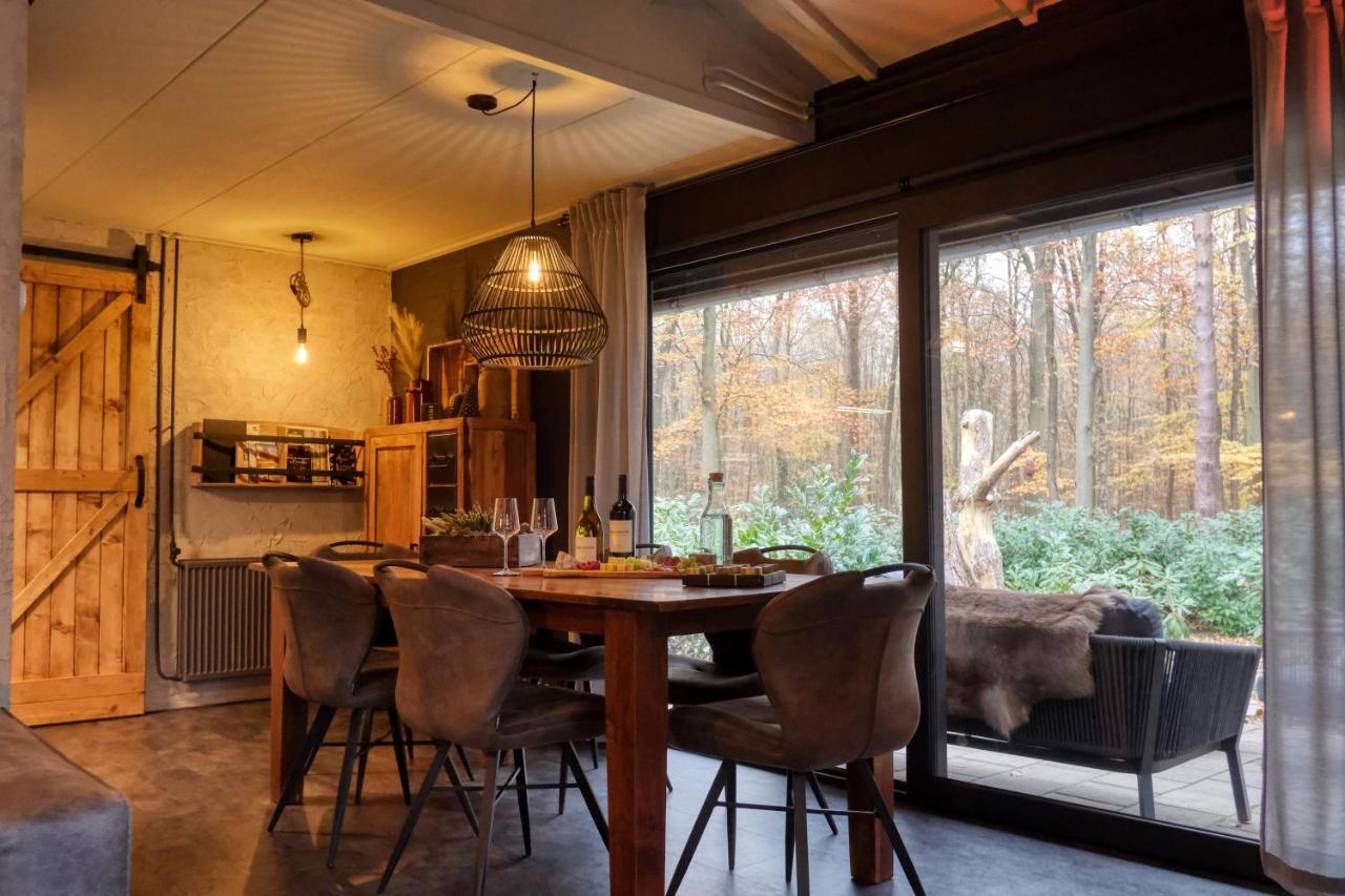 Lodge In Een Bosrijke Omgeving Met Hottub & Sauna Opt Rheezerveen Exteriér fotografie