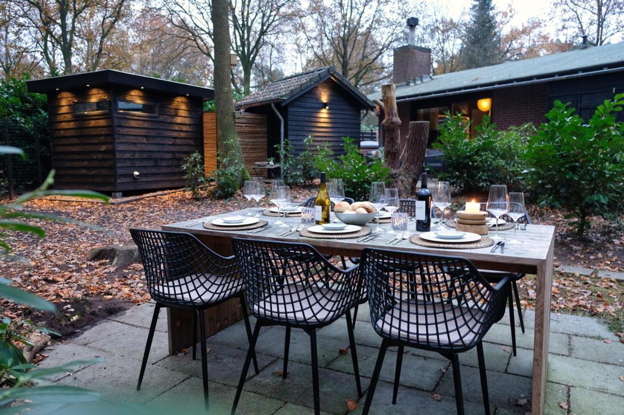 Lodge In Een Bosrijke Omgeving Met Hottub & Sauna Opt Rheezerveen Exteriér fotografie